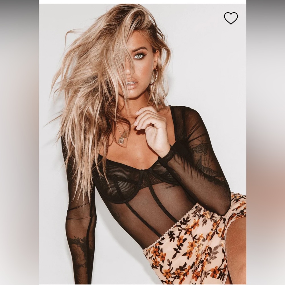 Princess Polly Leonie Bodysuit in Black